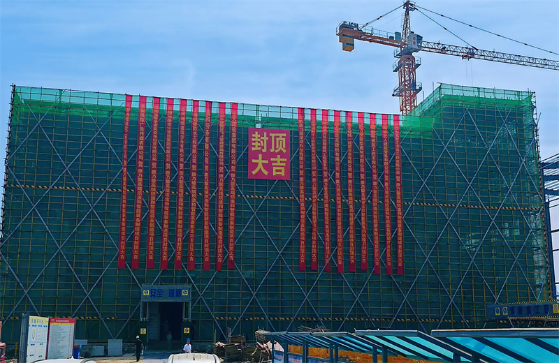 2025年5月20日，江蘇公司承建的康乃馨高端織造和智能裝備制造一期項(xiàng)目主體結(jié)構(gòu)順利封頂。